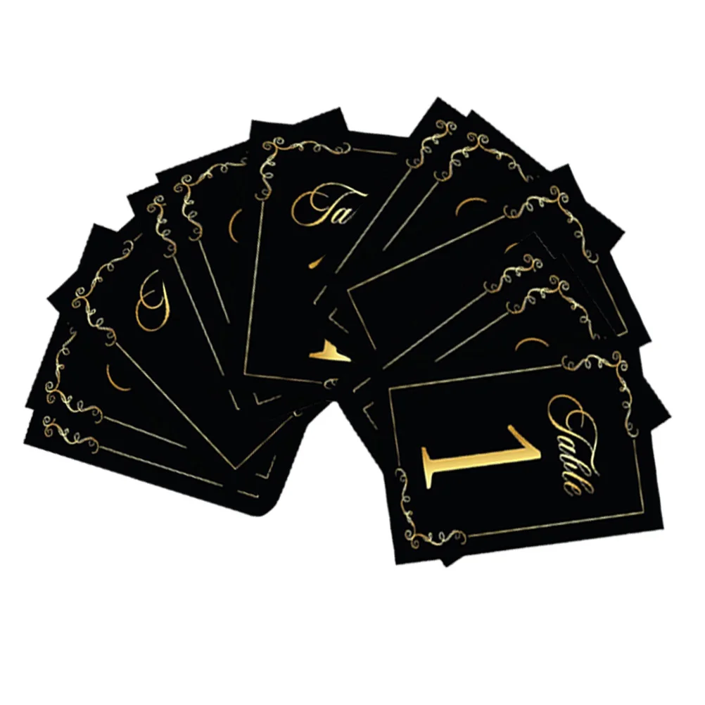

30Pcs Table Numbers for Wedding Reception Paperboard Desk Number Cards Stylish Standing Tabletop Signs for Party Banquet