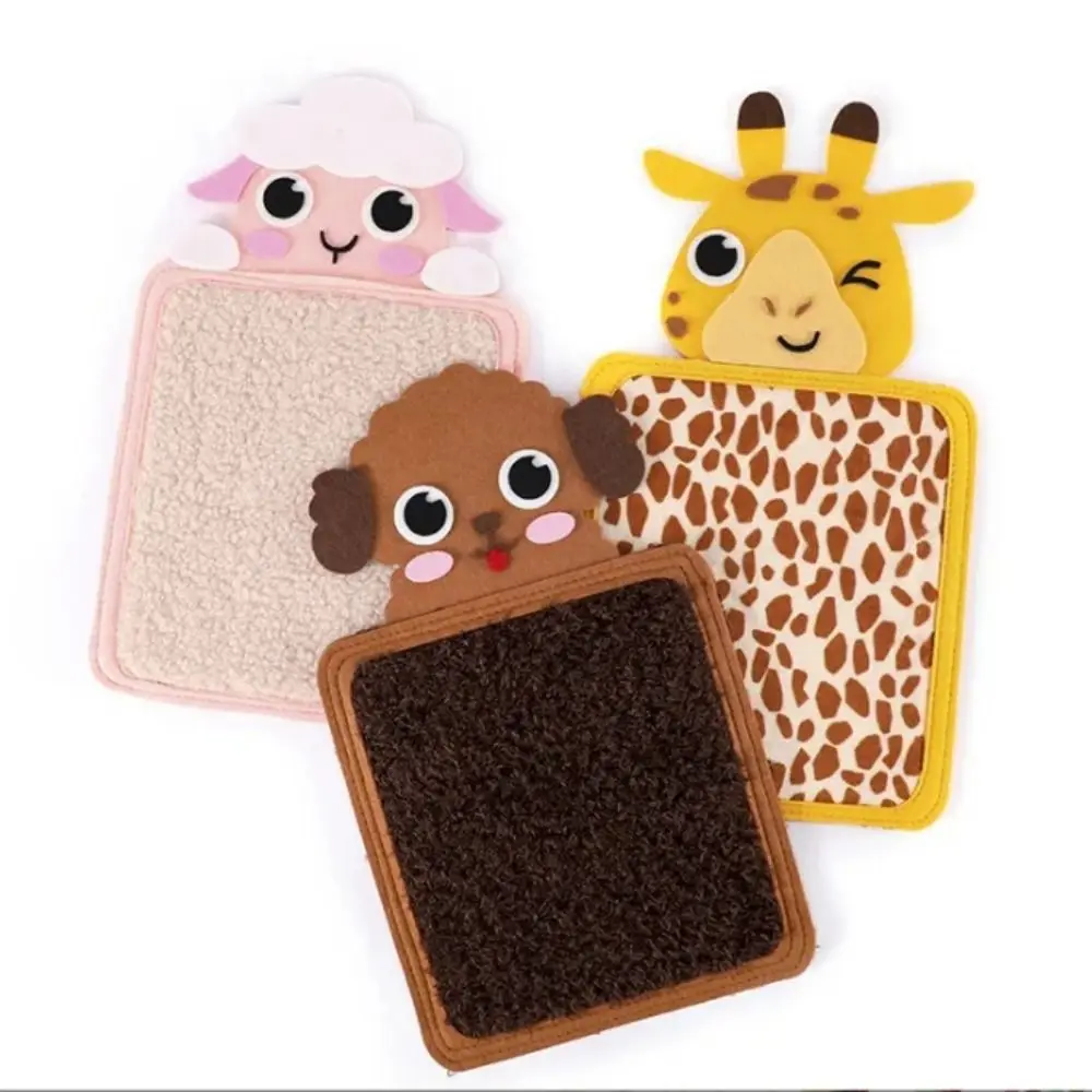 Desenhos animados Sensorial Tactiles Mat para Crianças, Animal Toy Educação, Feltro Sensorial Pad, Mão Skill Board, Aprendizagem Presente