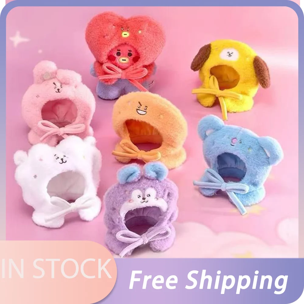 

2026 BT21 Kawaii Anime Travel Series: Плюшевые головные уборы Cooky, Chimmy, Shooky, милые мультяшные персонажи, набор световых эффектов для концертов Rj Mang Koya, накидка для куклы