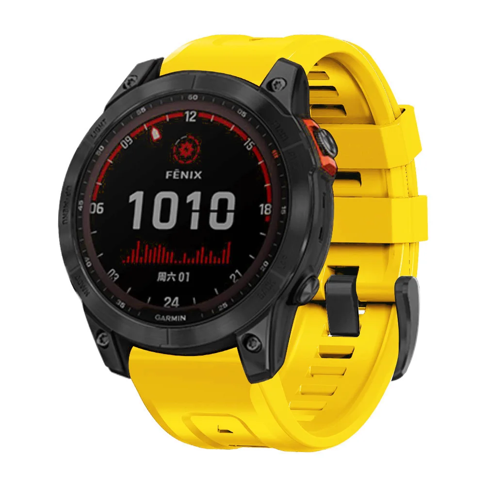 22 26mm Quick Fit Silicone Strap For Garmin Tactix 8 7Pro Descent G2 Fenix 5 5x puls 7 7x 6 6x 8 Pro 51mm 47mm Sports Watchbands view 3