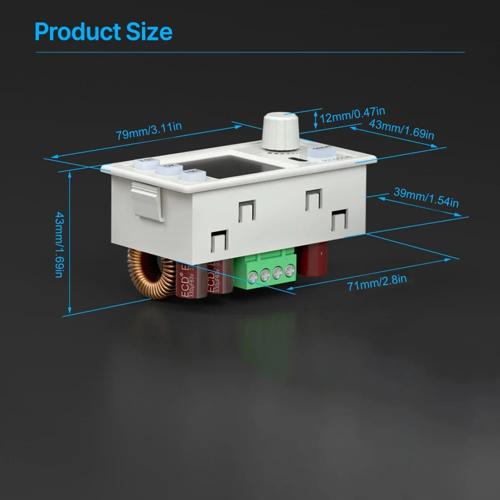 RK6006/RK6006-BT 4-Digit Display DC DC Step-Down Module Converter 60V 6A Voltage Power Supply Stabilized Buck Converter