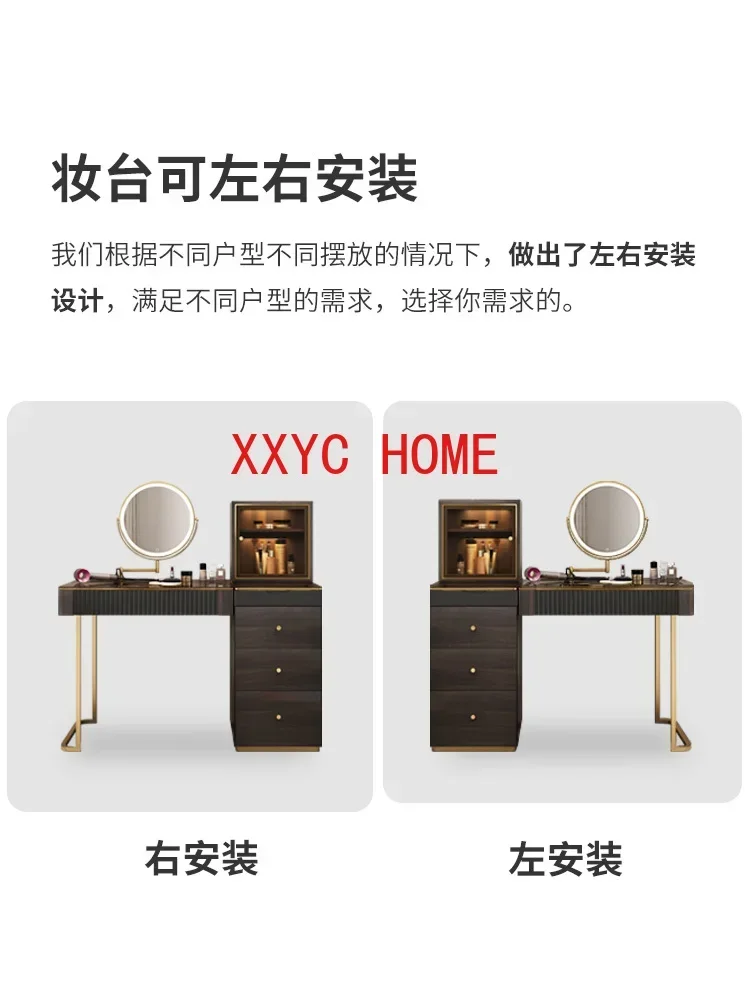 Gabinete minimalista moderno del almacenamiento de la mesa del maquillaje del dormitorio de Ins integrado