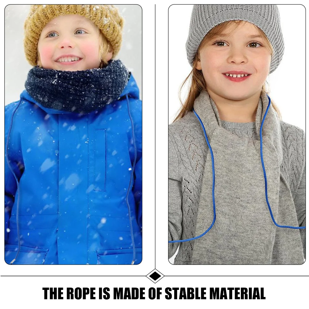 

2Pcs Mitten Lanyards Easy to Buckle Wearresistant Nylon Material Winter Mitten Lanyard for Toddlers Neck Hanging Glove Lanyards