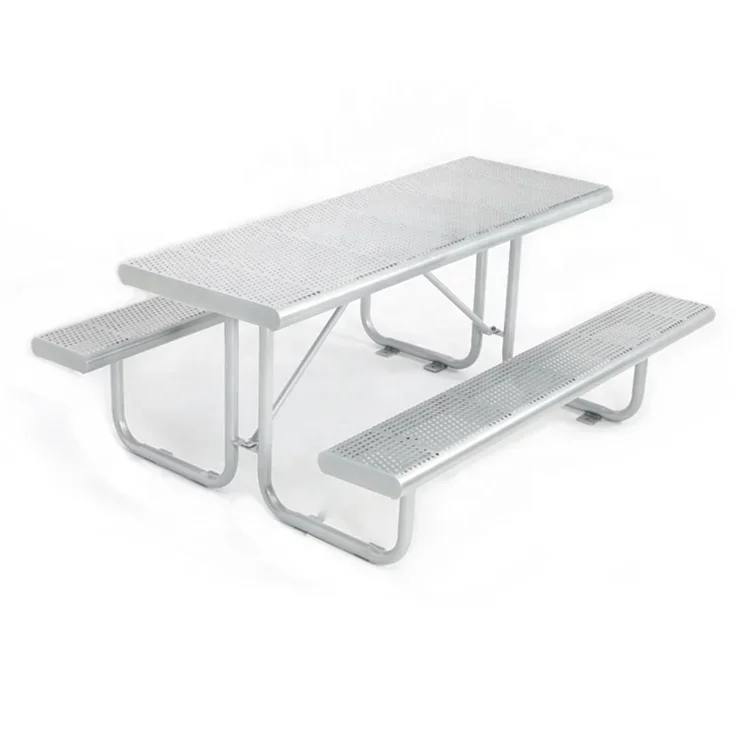 Outdoor Bench Set  Chair Outdoor Seat Dinning Table  Beer Park Metal Picnic Table and Bench