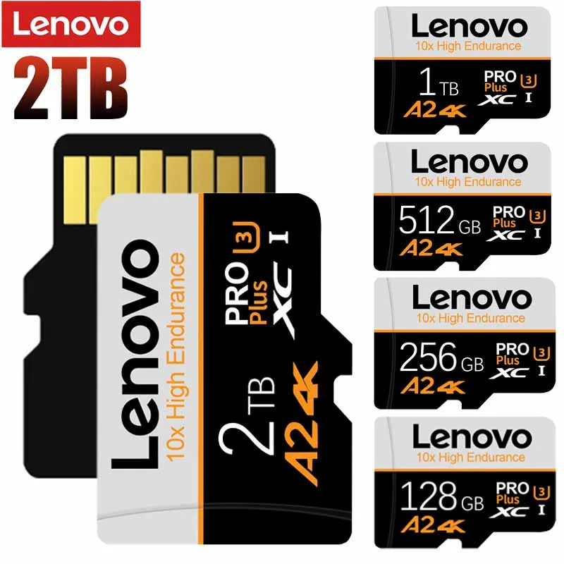 Lenovo A2 U3 Geheugenkaart 128Gb Hoge Snelheid Klasse 10 1Tb 2Tb Sd/Tf Flash Card Cadeau Adapter Voor Smartphone Tablet Pc Camera Sd Kaart