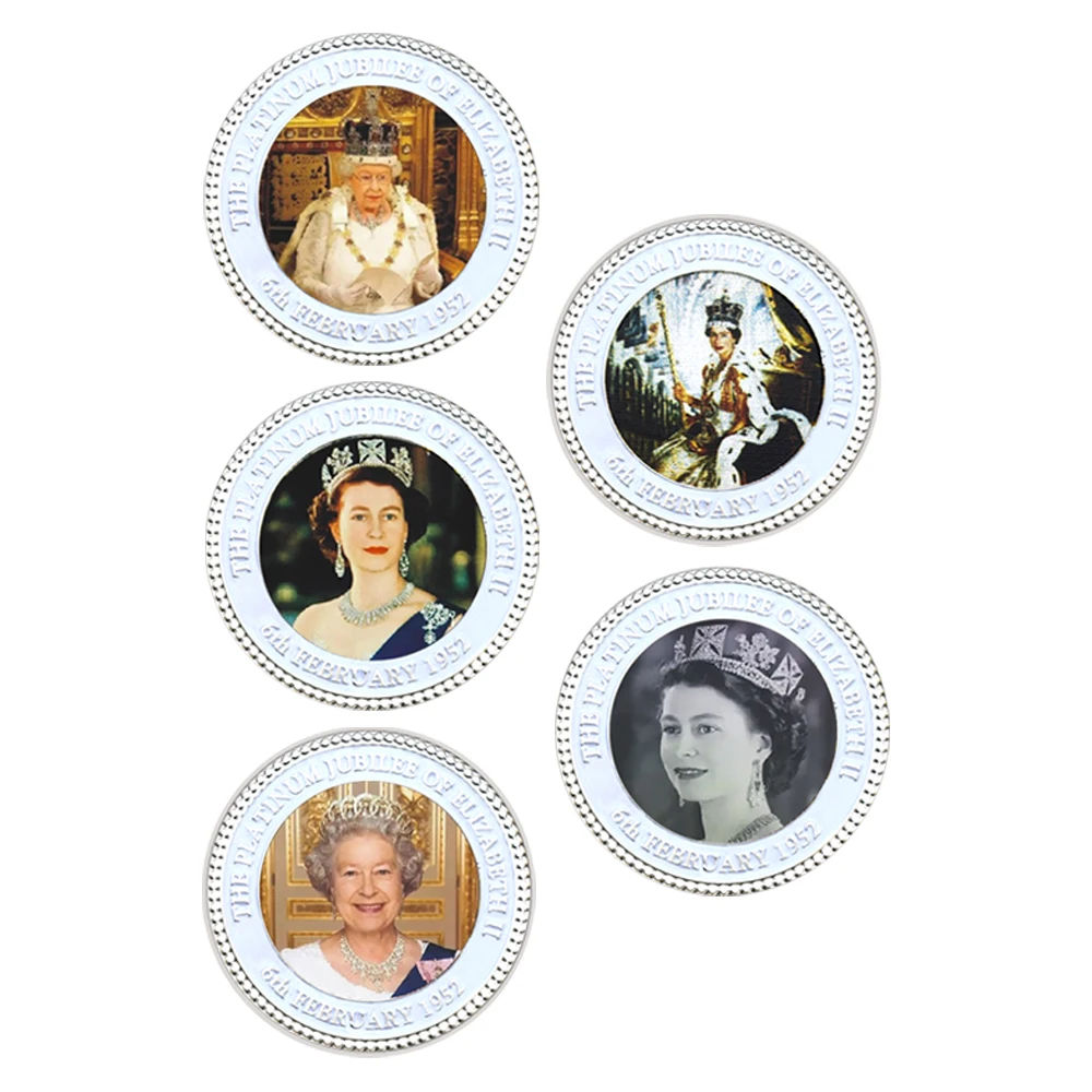 1926-2022 Her Majesty Elizabeth II Commemorative Coins UK Royal Coin Celebrating The Queen's 70th Anniversary Home Decoration