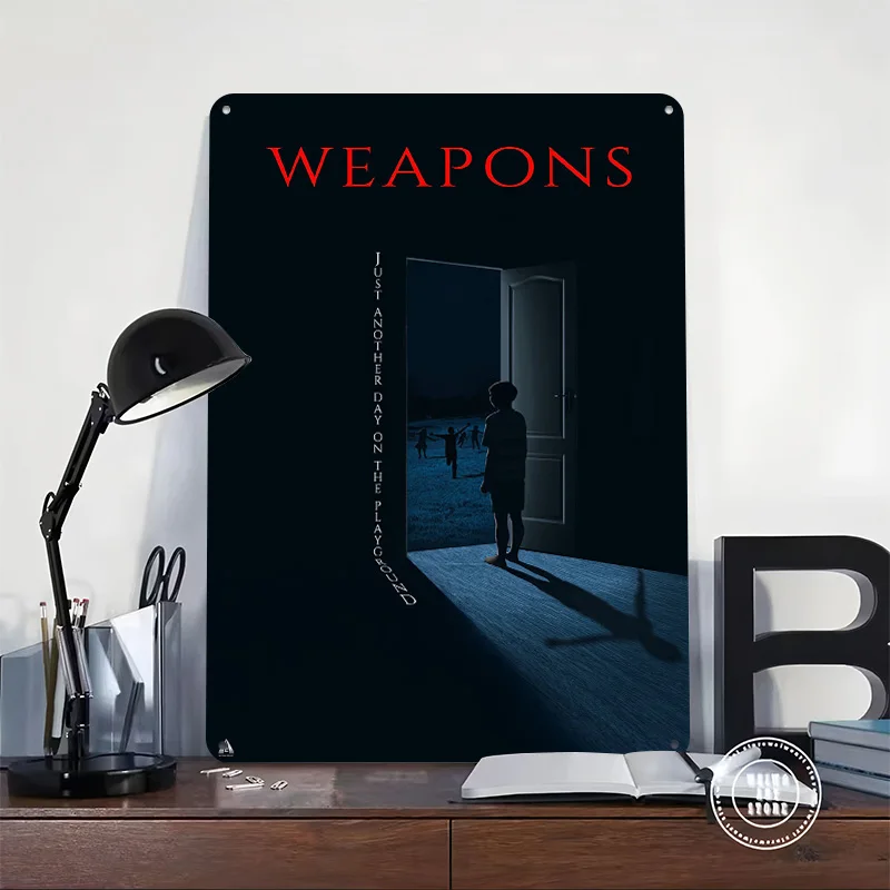 Weapons Movie 3D Printed Texture Poster Personalized Wall Art Retro Metal Tin Signs for Decor Luxury Decoration Home Decor Items