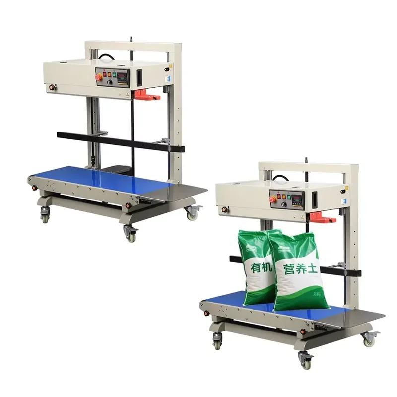 Intelligent Continuous Vertical Sealing Machine with Embossing Wheel Date and Batch Printing Low Noise Energy Saving for