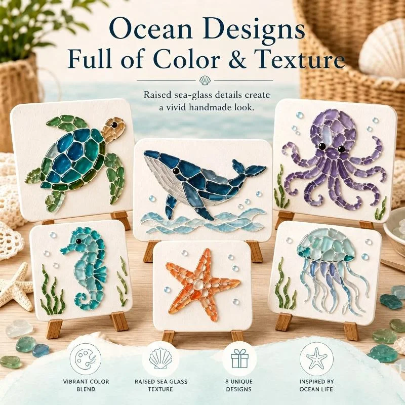 [YU]1 Set DIY Ocean Sea Acryli - Art Craft Kids 评论和价格