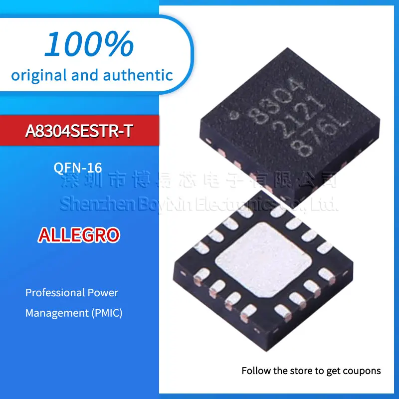 

Brand new original genuine A8304SESTR-T silk screen 8304 package QFN-16-EP