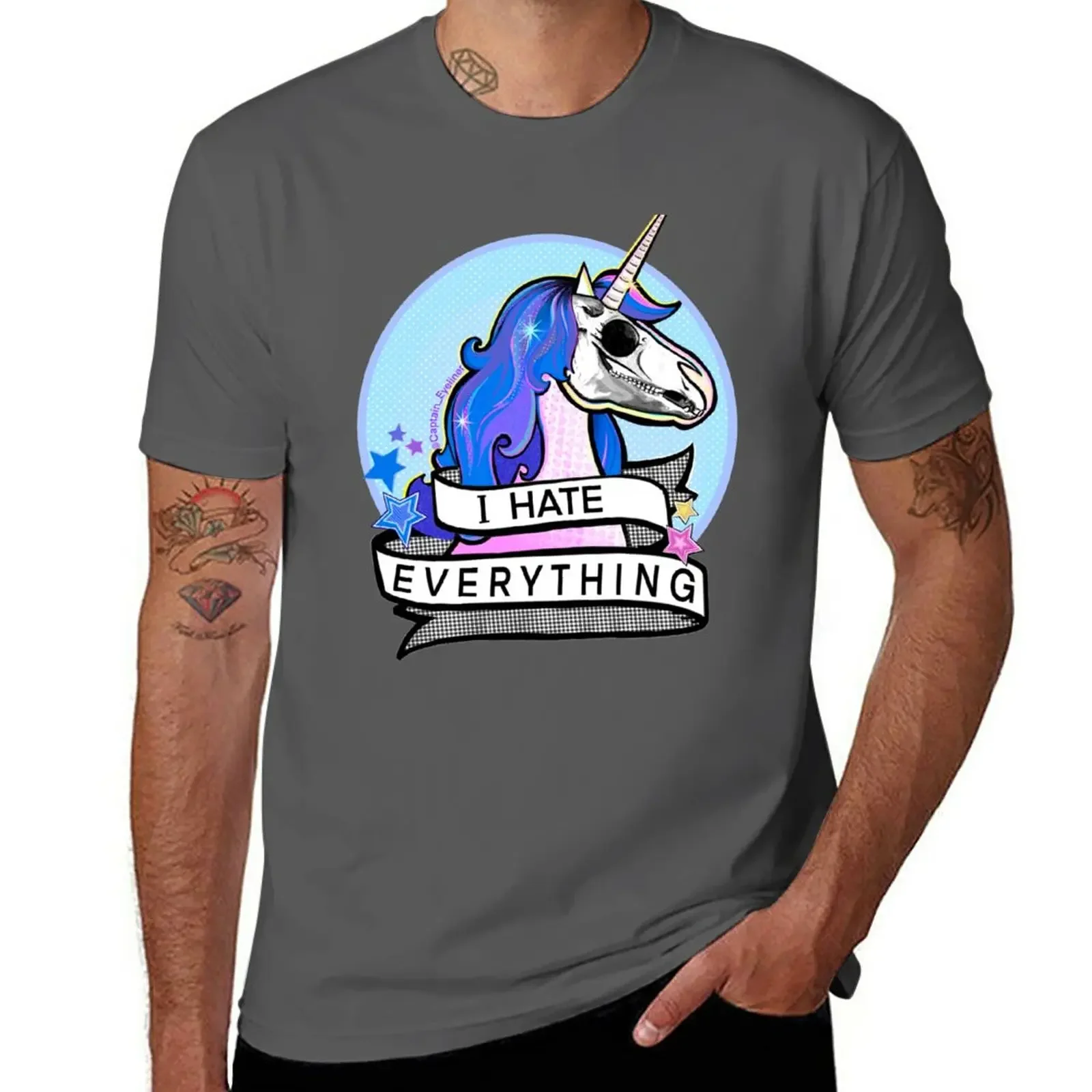 New Hate Unicorn T-Shirt shirts graphic tees blank t shirts black t shirts black t-shirts for men