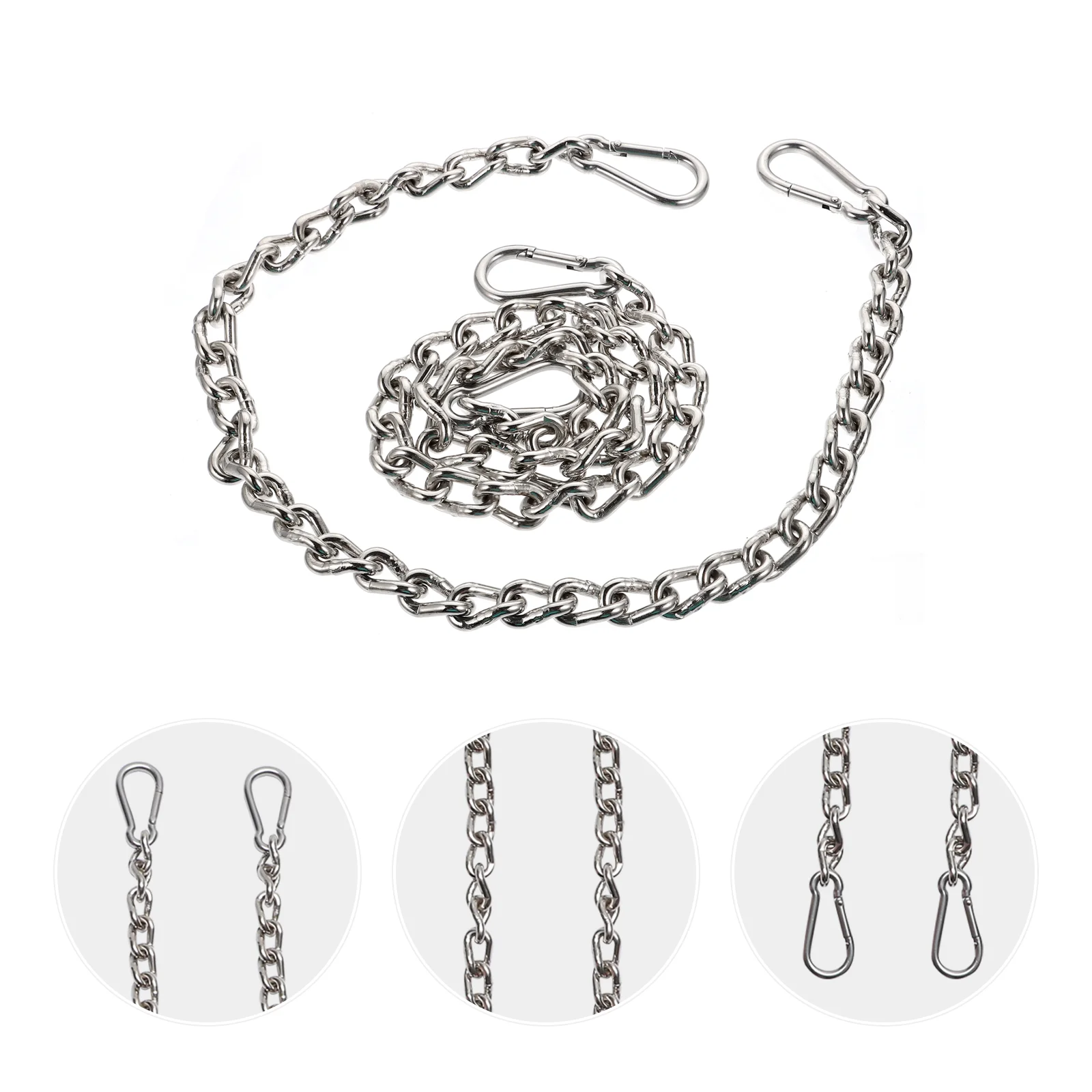 

2 Pcs Swing Extension Chain Hanging Kit Stainless Steel Rope Hammock Accessories Chair Straps Useful Chains