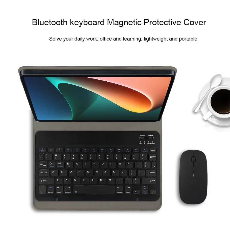 Black Magnetic Keyboard Case For XiaoMi Pad 5 Pro 11