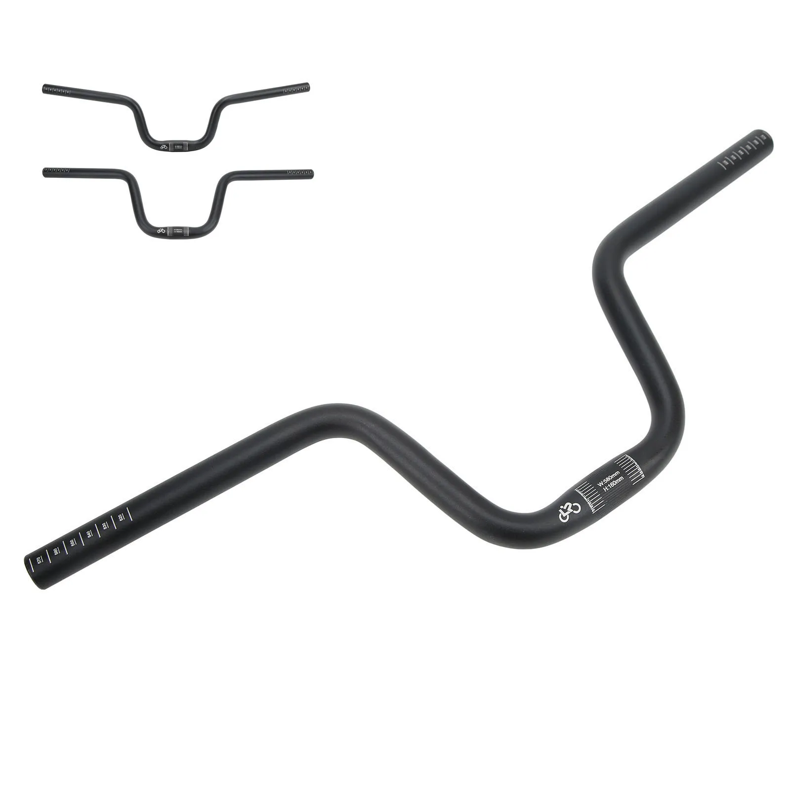 25.4mm Bike Handlebar Lift 120mm/160mm Lp Litepro Aluminum Alloy Bike Swallow Handlebar Bike Riser Handlebar for Brompton Black