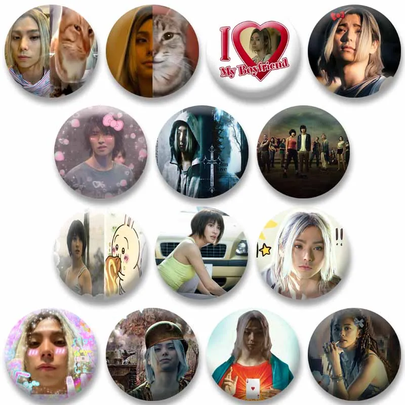 TV Show Alice in Borderland Soft Button Pins Creative Boys Chishiya Funny Brooch Jewlery Badge on Clothes Bag Fans Collect Gifts