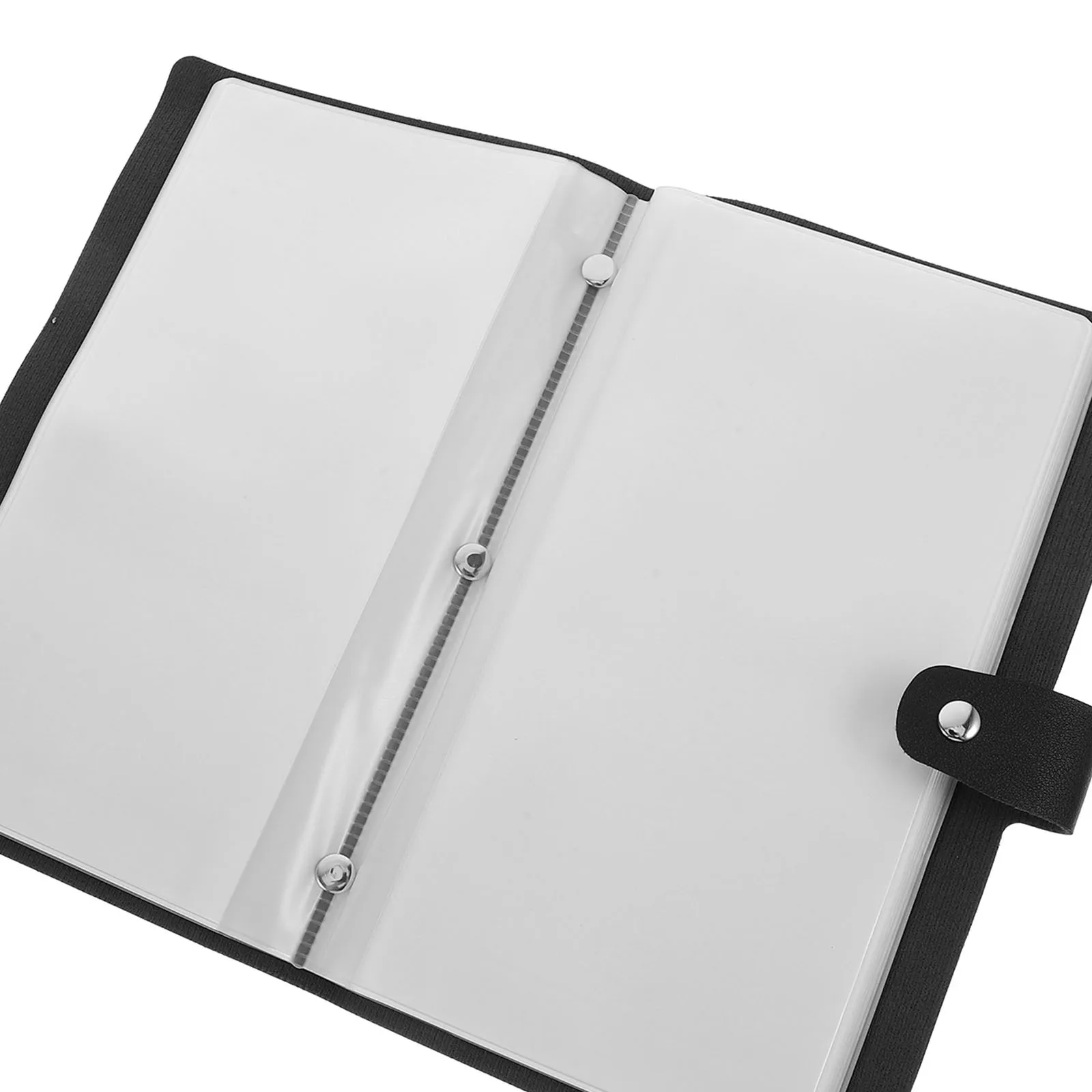 Business Checkbook Plastic Invoice Album Lightweight PU PVC Document Storage Office Bill Organizer Receipt Storage File