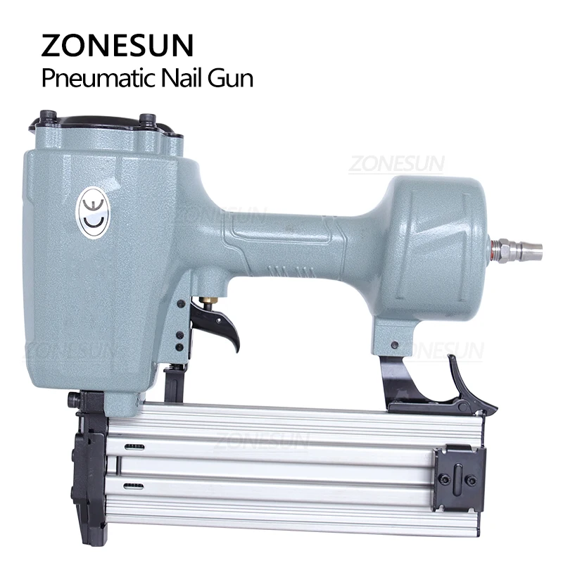 Zonesun ชุดปืนยิงตะปูลม ZS-ST64K อุปกรณ์ฮาร์ดแวร์อุปกรณ์ติดตั้งงานไม้ช่างไม้สำหรับตกแต่งบ้าน