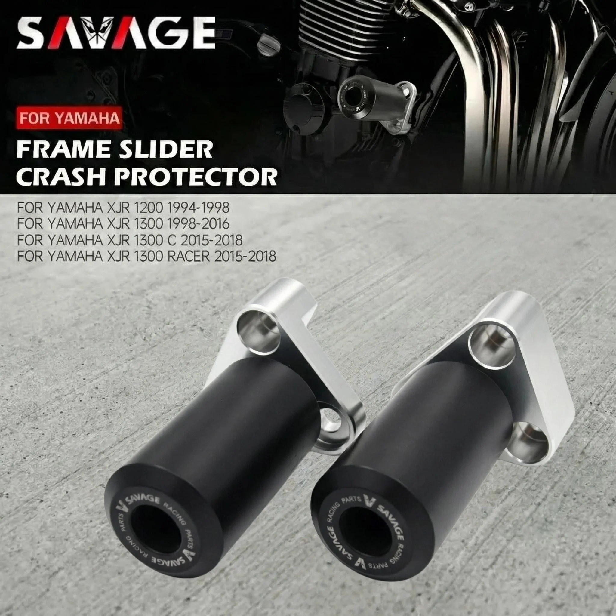 

Защитные слайдеры SAVAGE для YAMAHA XJR1200 XJR1300 XJR 1200/1300 Racer 1994-2018 - Защита от падений и повреждений, защита обтекателей