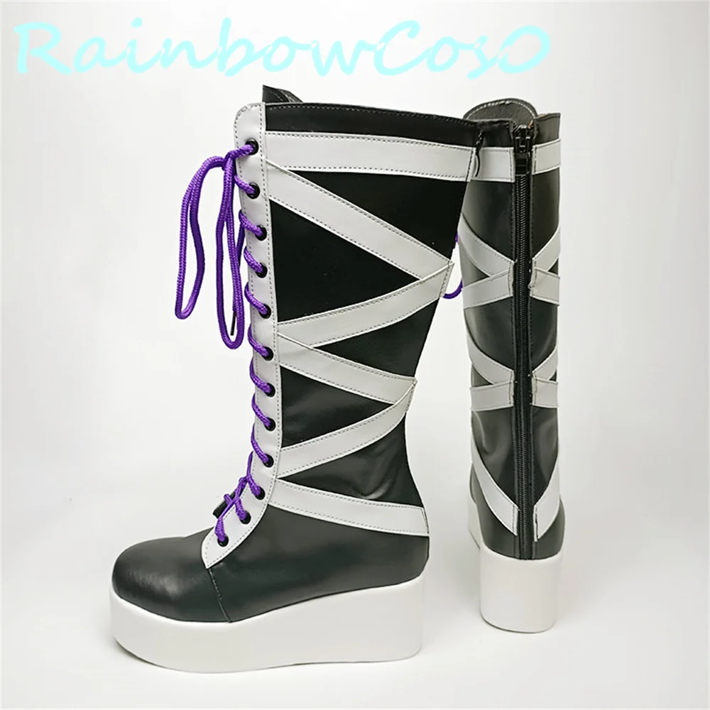 Divisie Rap Battle Drb Hypnose Microfoon Aimono Jushi Cosplay Schoenen Laarzen Game Anime Carnaval Halloween Rainbowcos0 W2654