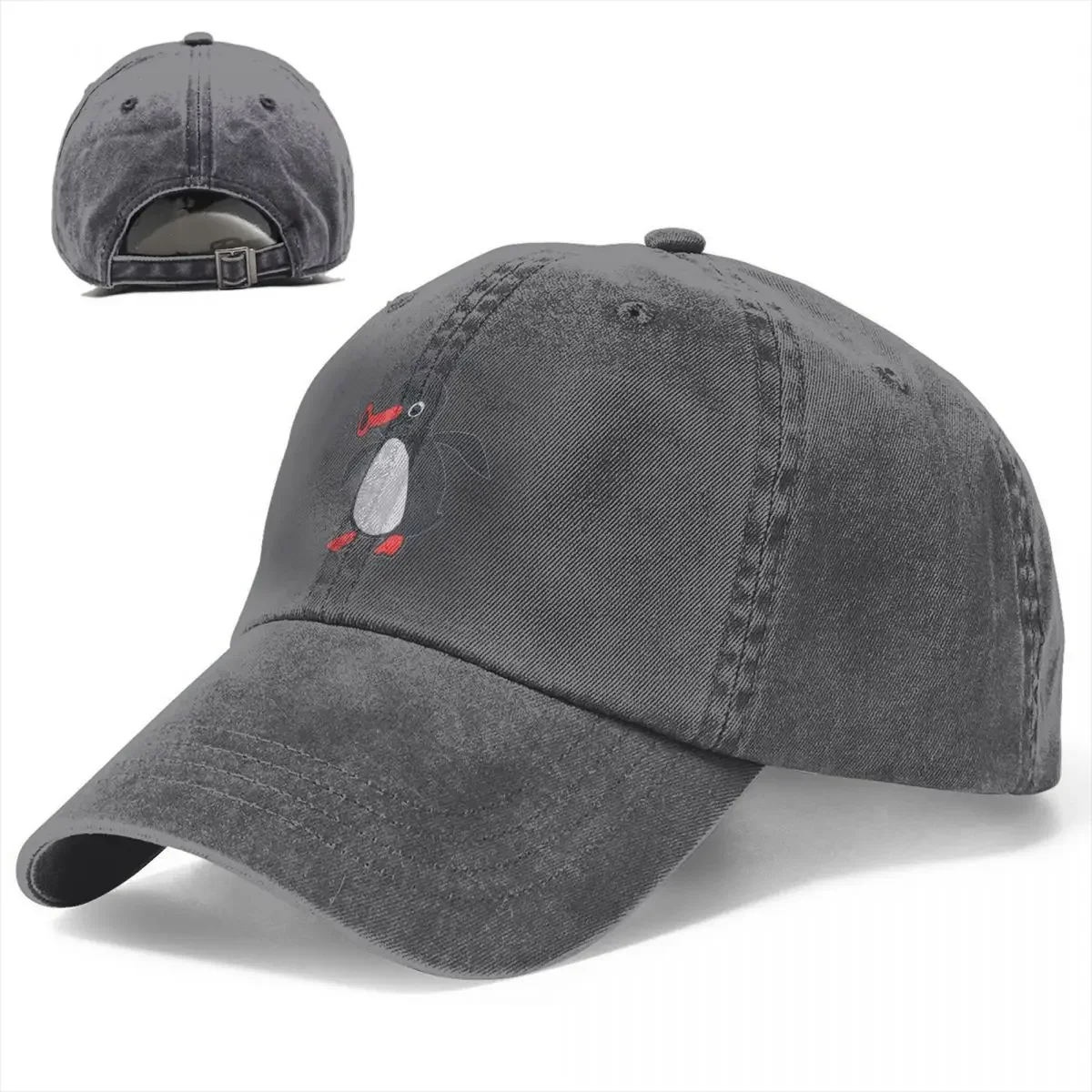 Vintage Noot Noot Pingu Baseball Caps Unisex Distressed Cotton Snapback Hat Outdoor Summer Adjustable Hats Cap