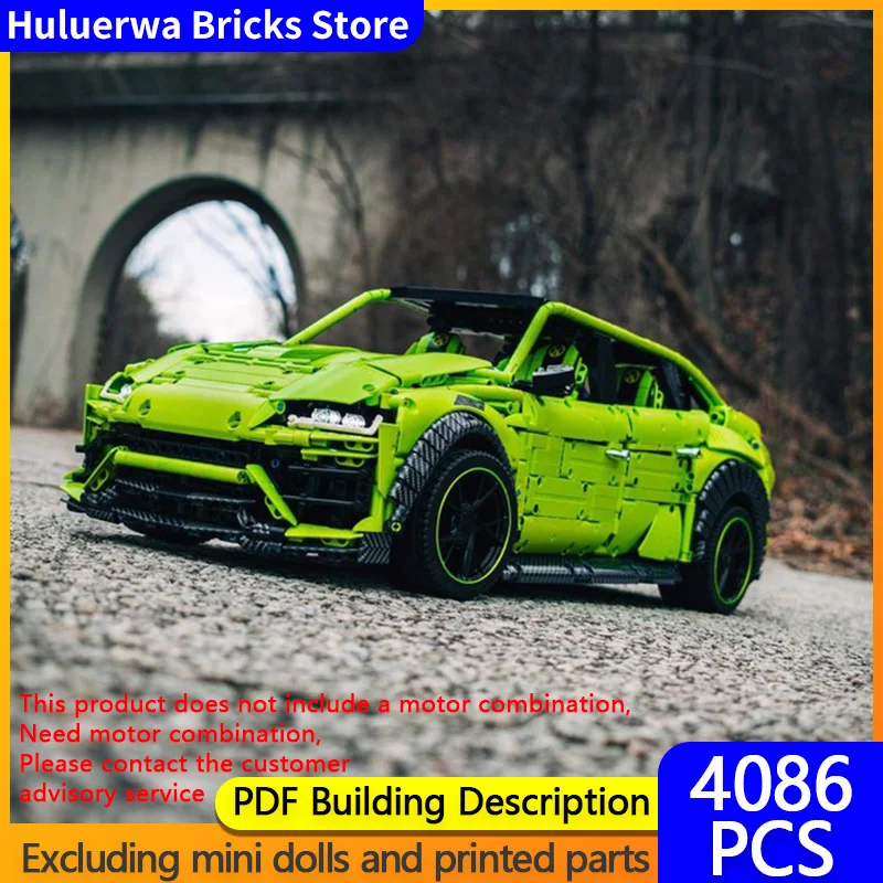 

Speed Racing Car Model MOC Building Bricks Urus Off-Road Vehicle Modular Technology Gifts Holiday Assemble Children Toys Suit