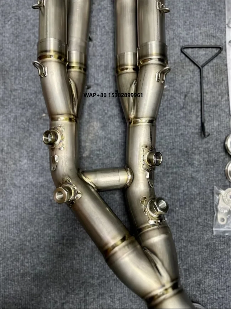

Track Silver Pipe 2019-Present for S1000RR Titanium Alloy Full Section Front Mid Section Motorcycle Exhaust