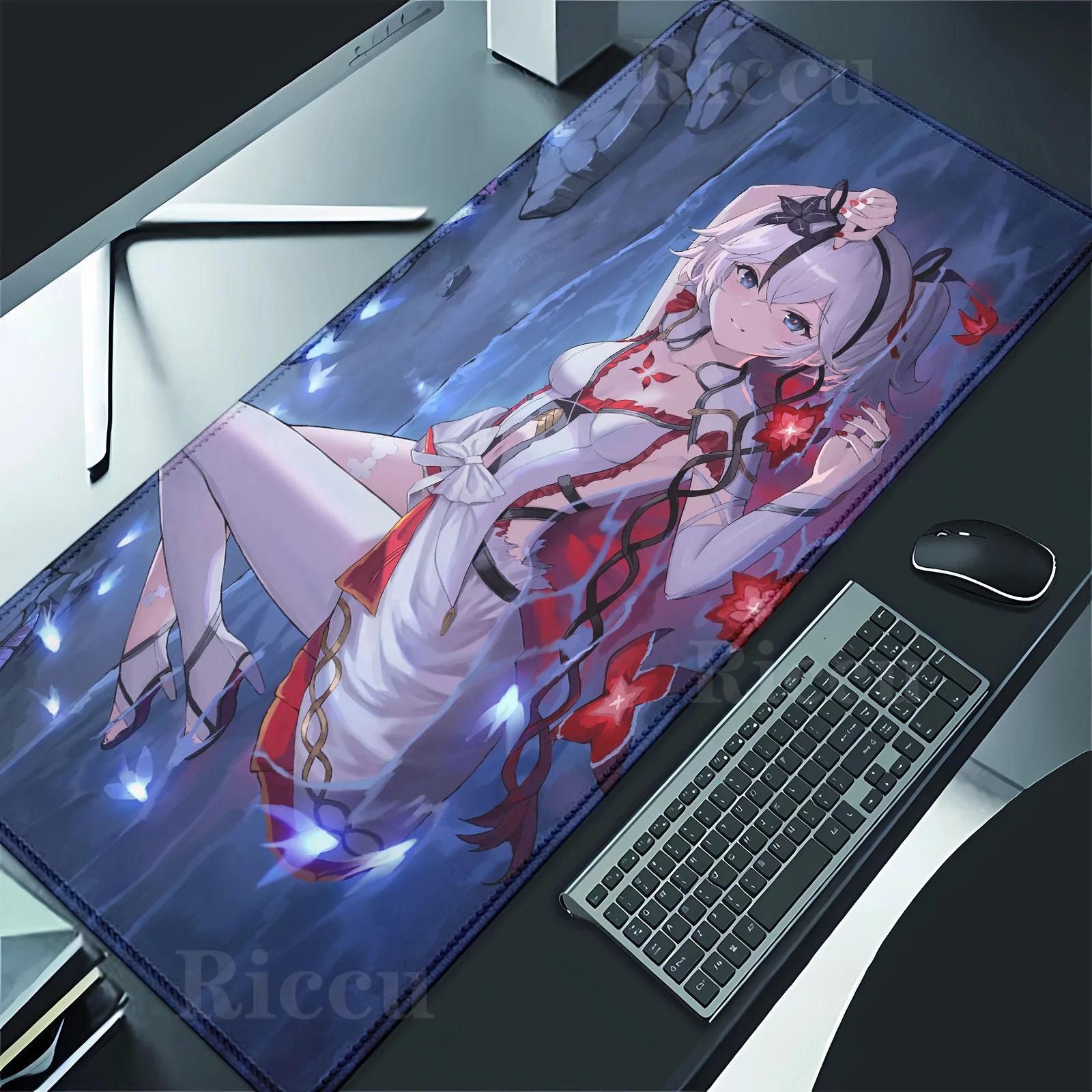 

Коврик для мыши Wuthering Waves Camellya, большой коврик для мыши с мультяшным игровым плеером, коврик для клавиатуры, офисный кабинет, настольный коврик, коврик для киберспорта, коврик для мыши