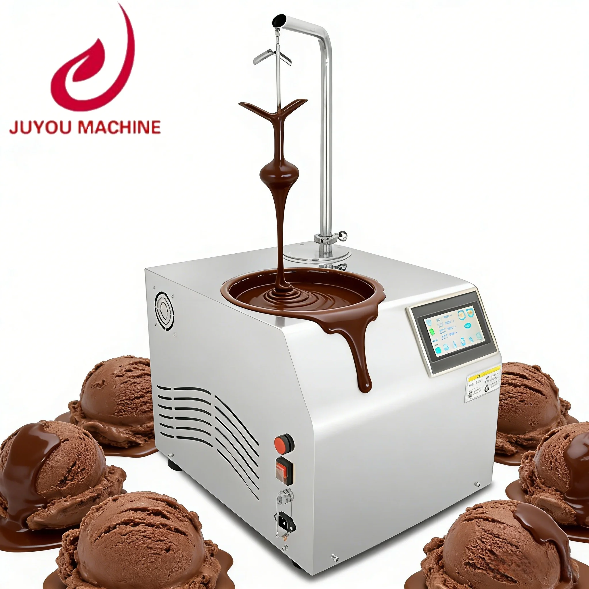 8L Multi-Function Chocolate Melting & Tempering Machine Automatic High Efficiency Chocolate Tempering Machine