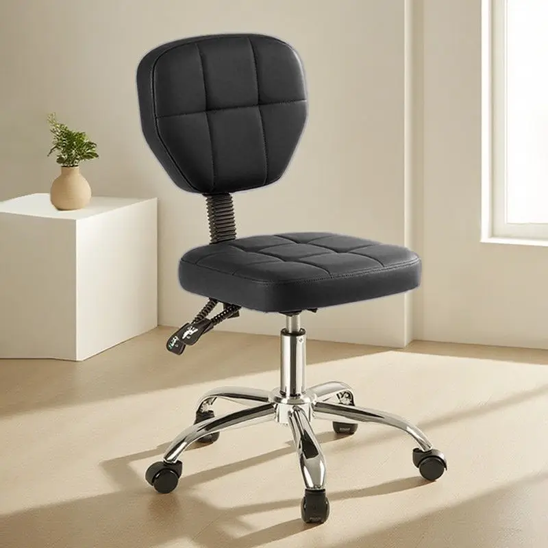 Professional Swivel Stool for Dental Nail, Eyelash & Beauty Salon Adjustable Height Hydraulic Makeup Chair with 360° Rotation