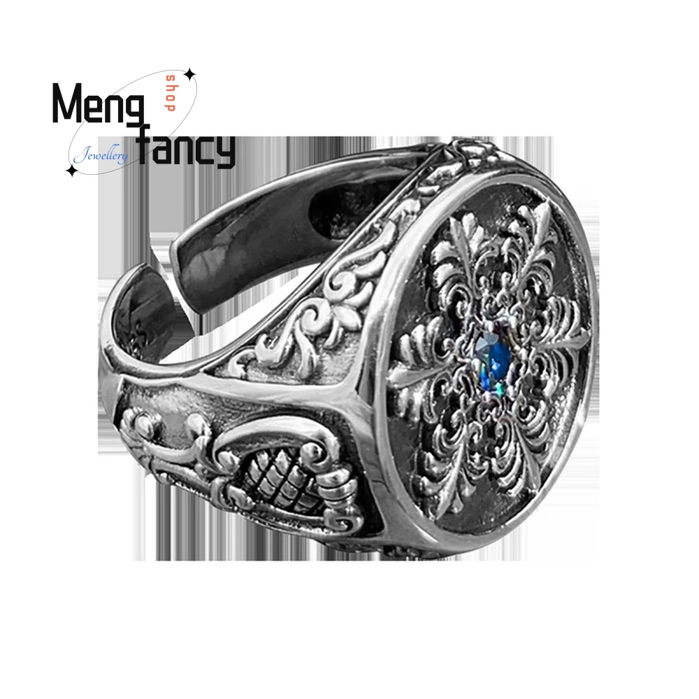 

Retro Snowflake Personalized Opening Ring, Trendy Hip - Hop Punk Ring Fashion Jewelry Best Selling Handicraft Exquisite Elegant