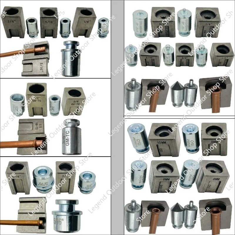 UNIVERSAL HYDRAULIC FLARING TOOL SET IG-72485 WITH GM TRANSMISSION COOLING LINE DIES AND ADAPTERS FOR BRAKE LINE