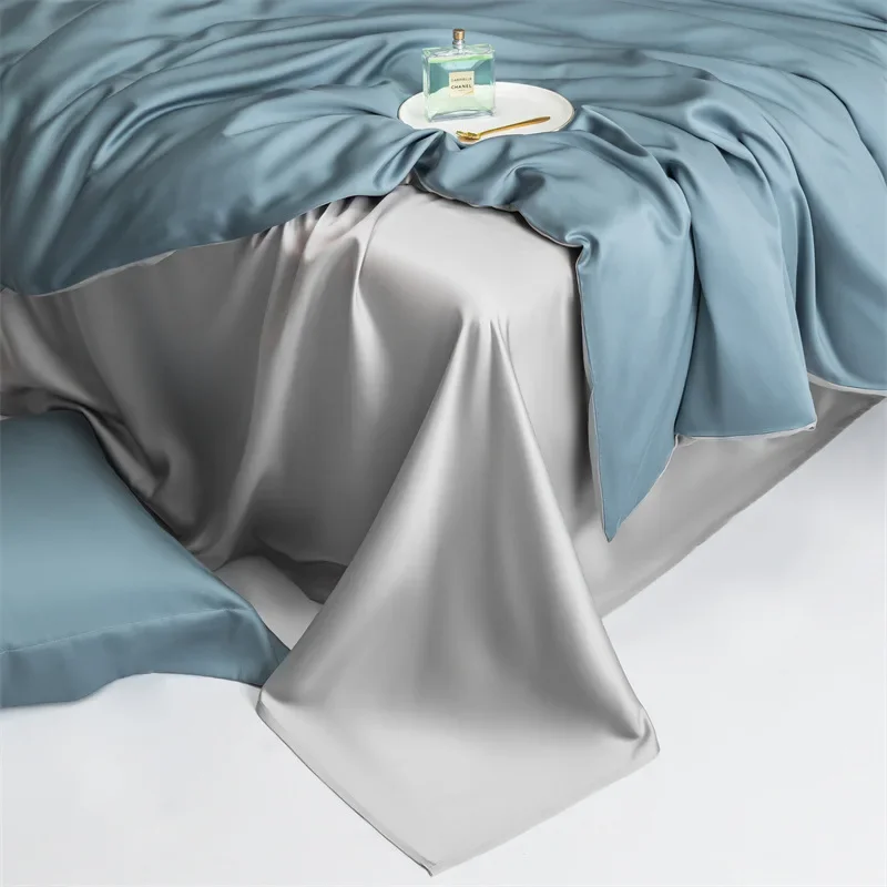 

Simple Lyocell Tencel four-piece set Class A maternal and infant grade Nantong home textile three-piece set bed sheet quilt