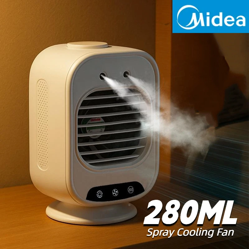 

Портативный вентилятор для кондиционера Xiaomi, красочный атмосферный светильник, водяной мини-USB-охладитель воздуха, увлажнитель воздуха, вентилятор водяного охлаждения для рабочего стола