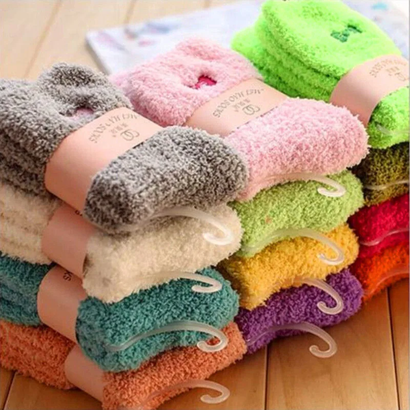 6 Pairs Ladies Soft Fluffy Cosy Bed Soc Winter Warm Christmas Gift Casual Xmas