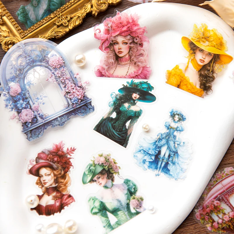 Yoofun 30pcs/lot Cute Princess Stationery Sticker Castle Diary Planner Junk Journal Decorative Scrapbooking Planner DIY Craft