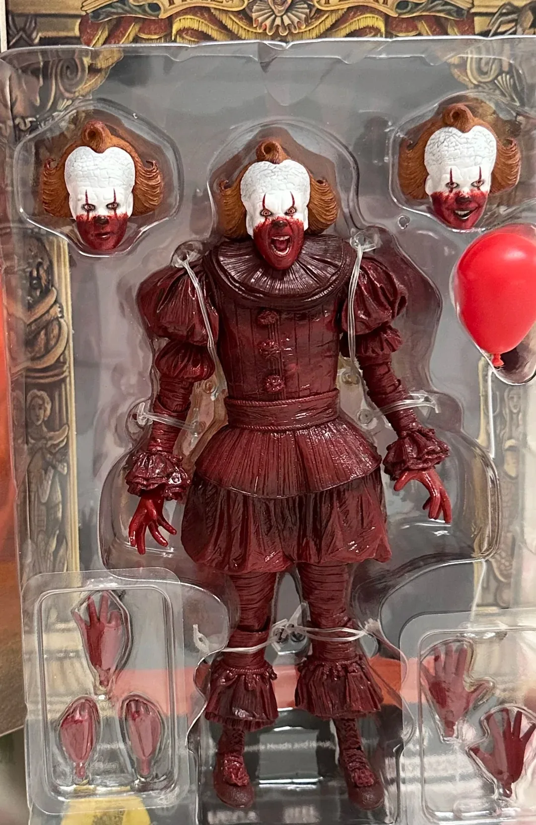 Neca Pennywise Action Figure One Twelfth Scale Bloody Version It Movie Collectible Figurine For Collectors Display In Stock view 4