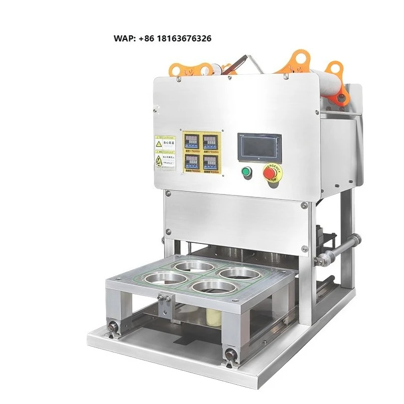 Customized Semi Automatic Cup Bottle Sealing Machine  Wide Caliber PET PP Bucket Cup Sealer for Milk Tea Packaging