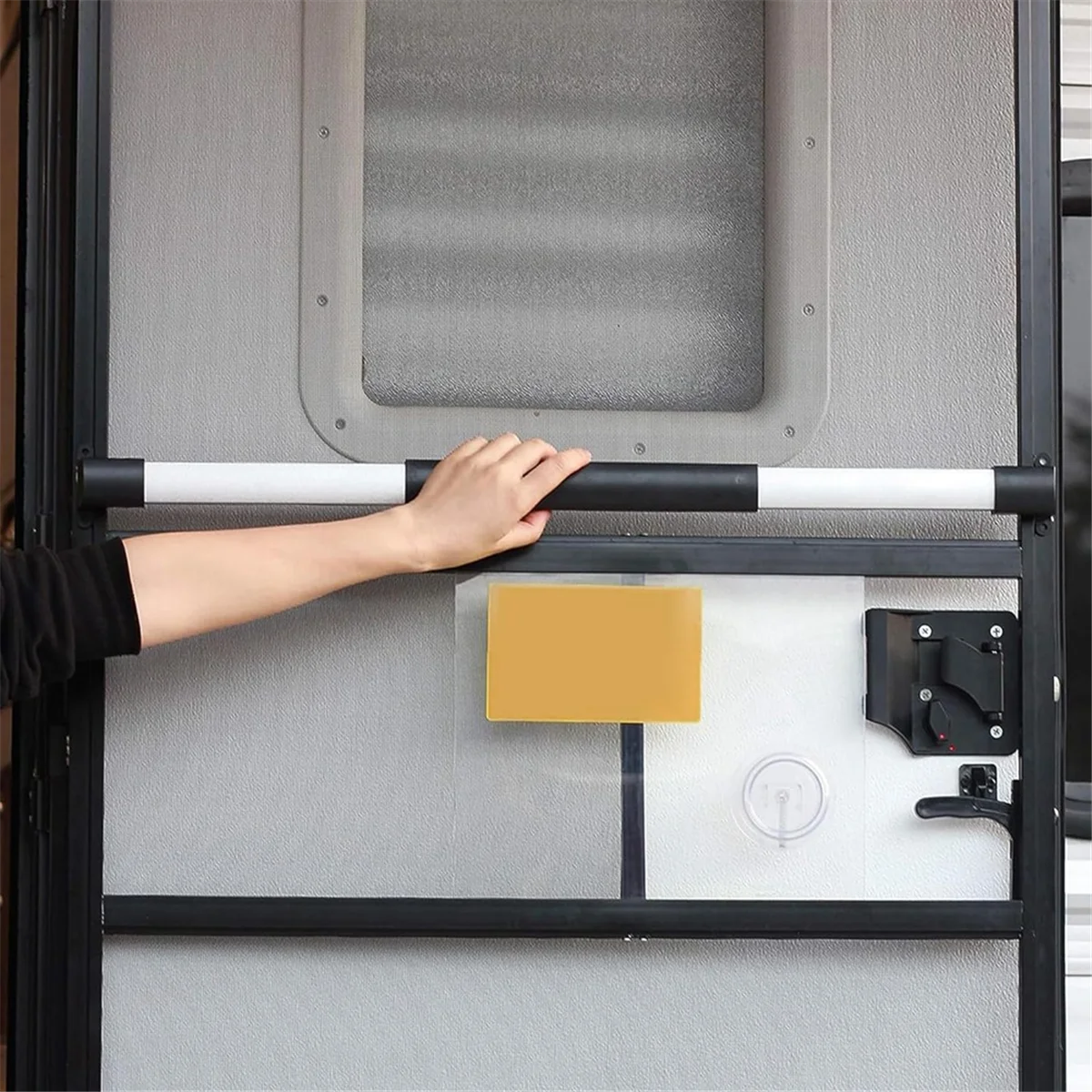 ETRT RV Screen Door Handle RV Door Handle Grab Bar for Travel Trailer Adjustable From 21-5/8 Inch To 28-5/8 Inch