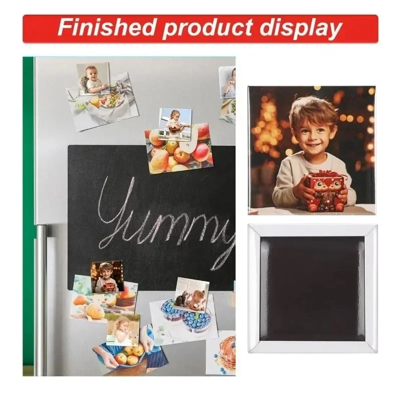 Badge Maker Machine 50mm/63.5mm/53x80mm/65x90mm/80x80mm Badge Press with 100 Cardboard Material Sets Paper Cutter Not Included