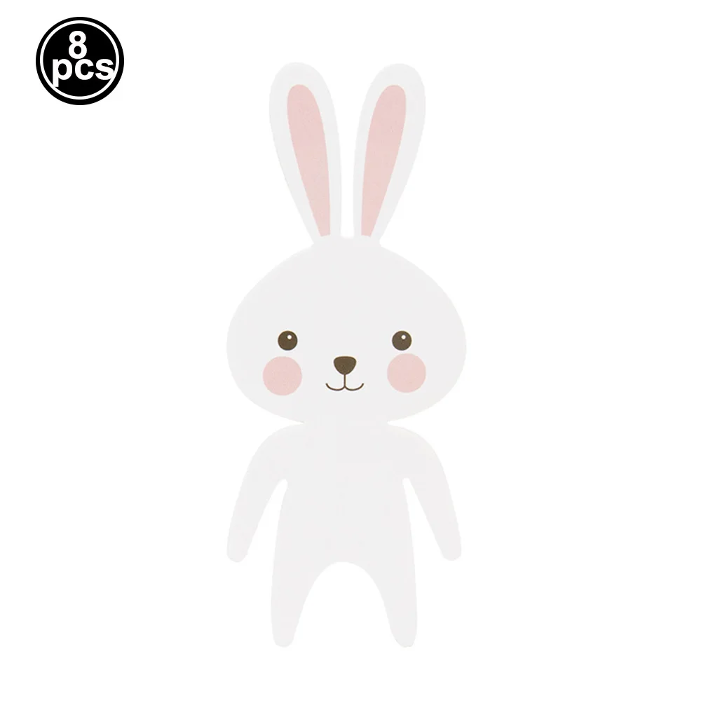 Easter Theme Disposable Tableware Cute Cartoon Rabbit Pattern Paper Plates Cups Napkins Kids Easter Party Decoration Supplies