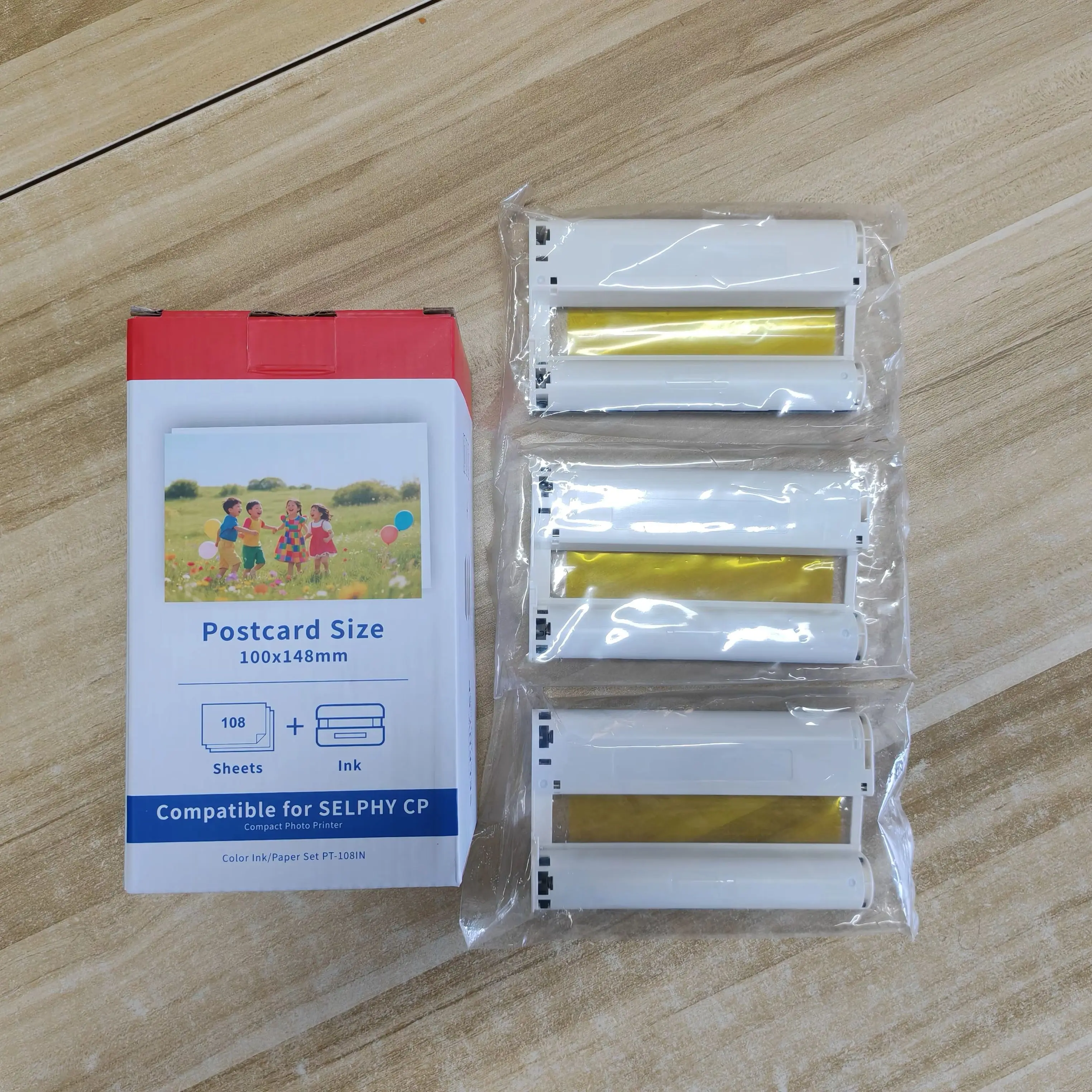 

Compatible with Canon KP-108 Selphy CP1300 photo paper and ink cartridge white kP-36in