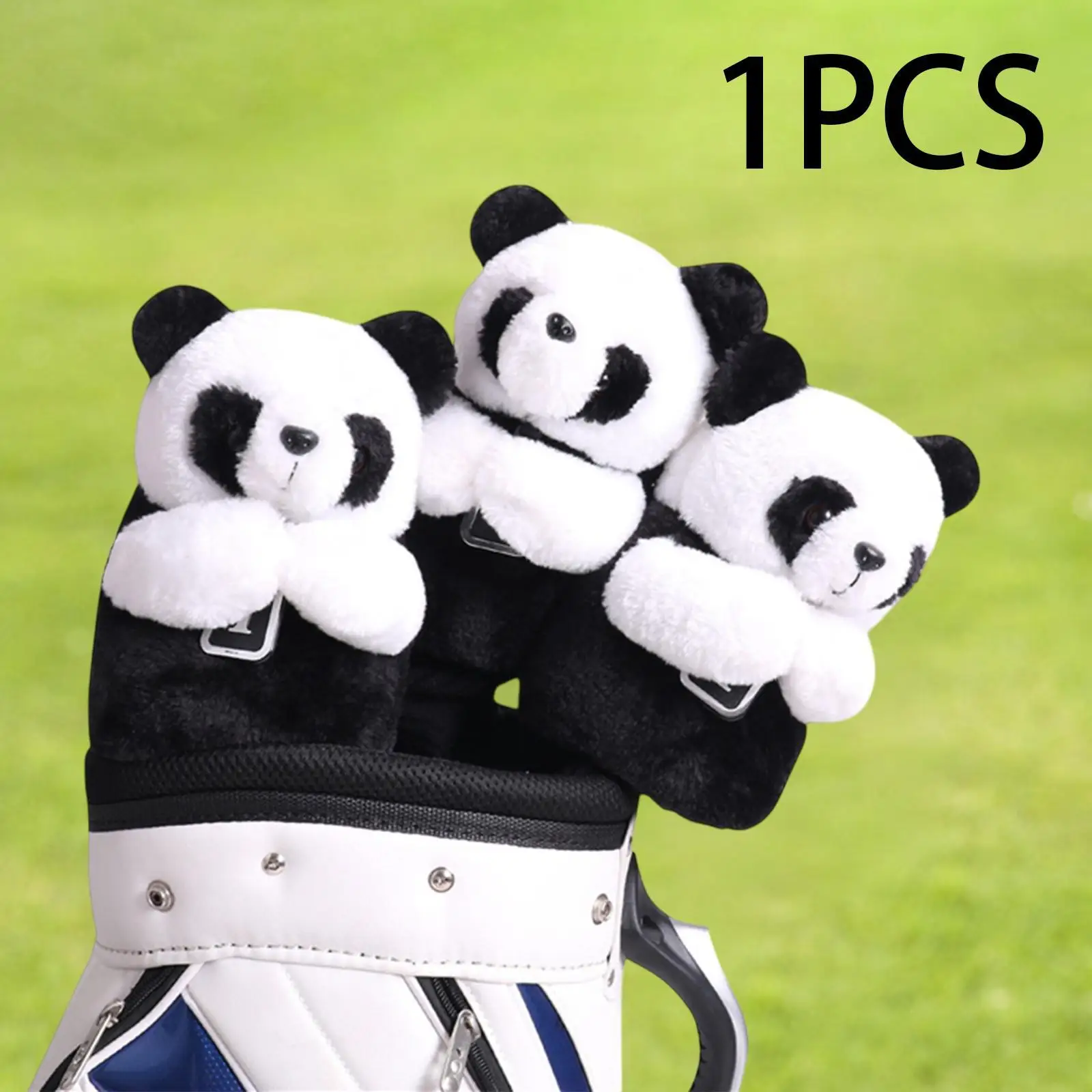 

Plush Panda Golf Wood Headcover Funny Soft Protector Muppet Club Cover for Golfing Headwear Accessory Equipment