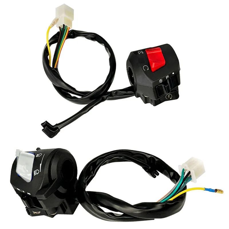 High Durable Motorcycle Handlebar Controller Switch Left Right Dual Button for Horn Turn Signal Headlight Electric Starter