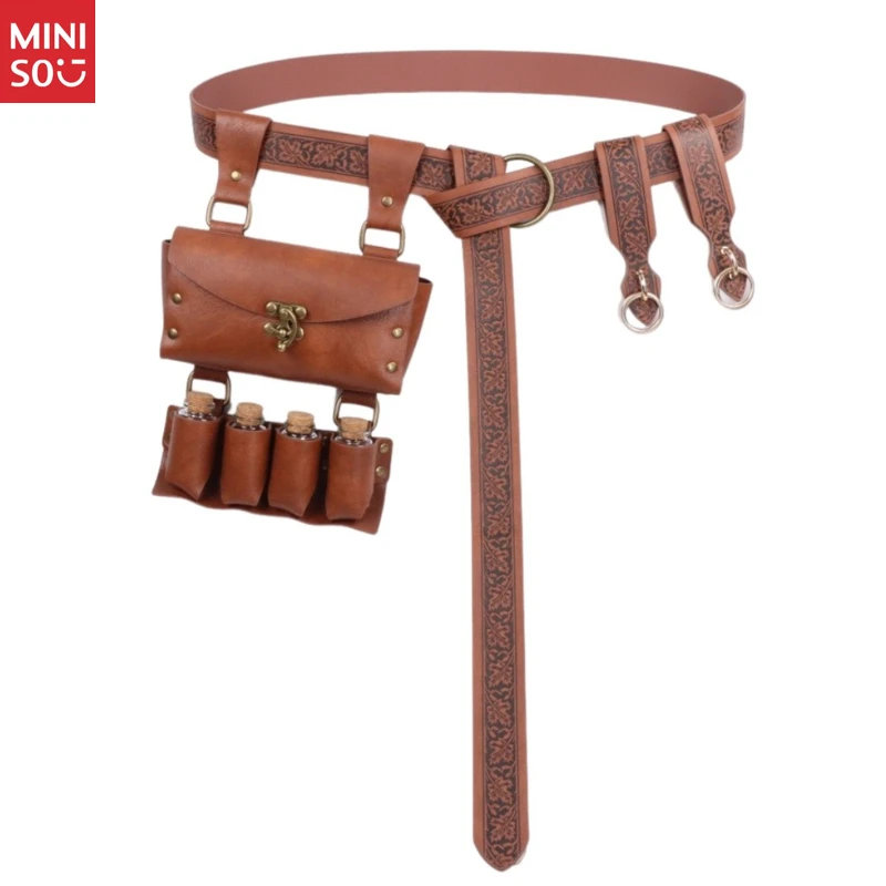 Сумка для телефона Miniso в стиле стимпанк, средневековая кожаная поясная сумка для косплея эпохи Возрождения