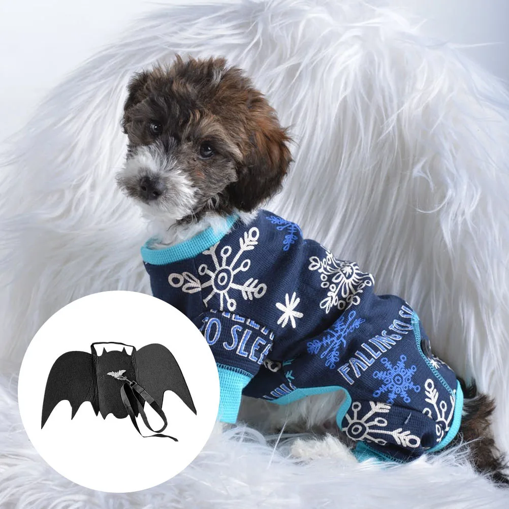 

Bat Shape Pet Costume Vest Rope Dog Leash Supplies Chest Strap Halloween Party Christmas Gifts Small Cats Dogs Puppy Costumes