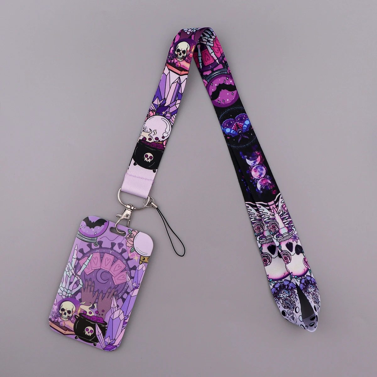 Halloween Anime Witch Neck Strap Lanyard For Key Keychain Badge Holder Movie Character ID Credit CardHang Rope Accessories Gifts