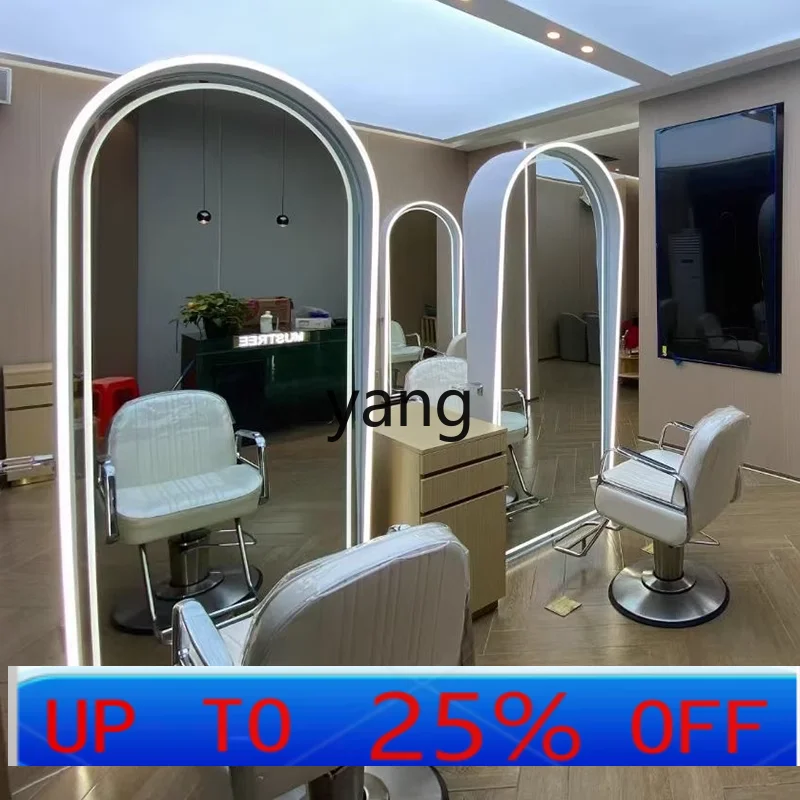 Lh new barber shop mirror table hair salon special simple hair shop single and double sided