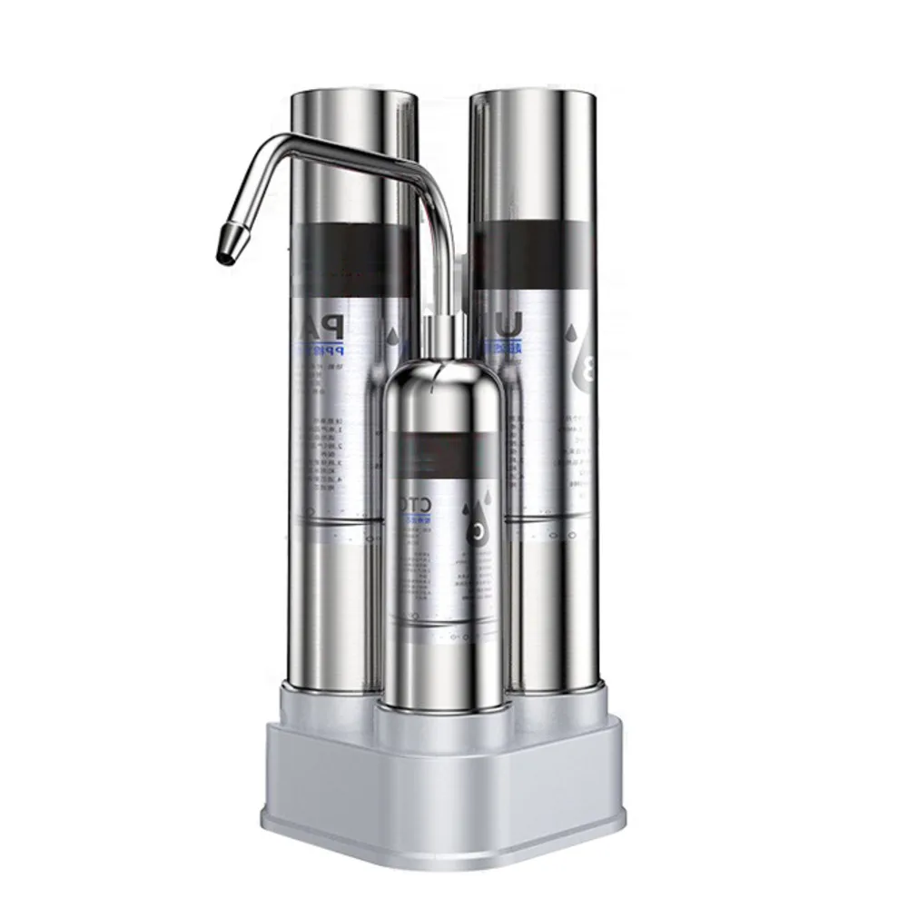 2L/min Desktop 5-stage Fine Filtration Water Purifier Household Direct Drinking Kitchen Water Purifier Ultrafiltration Machine