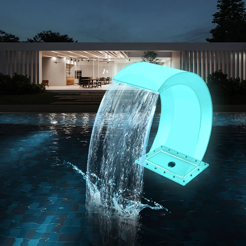 

STLF Eco-friendly Outdoor Garden Ornament Pool Indoor Artificial Waterfall Fountain