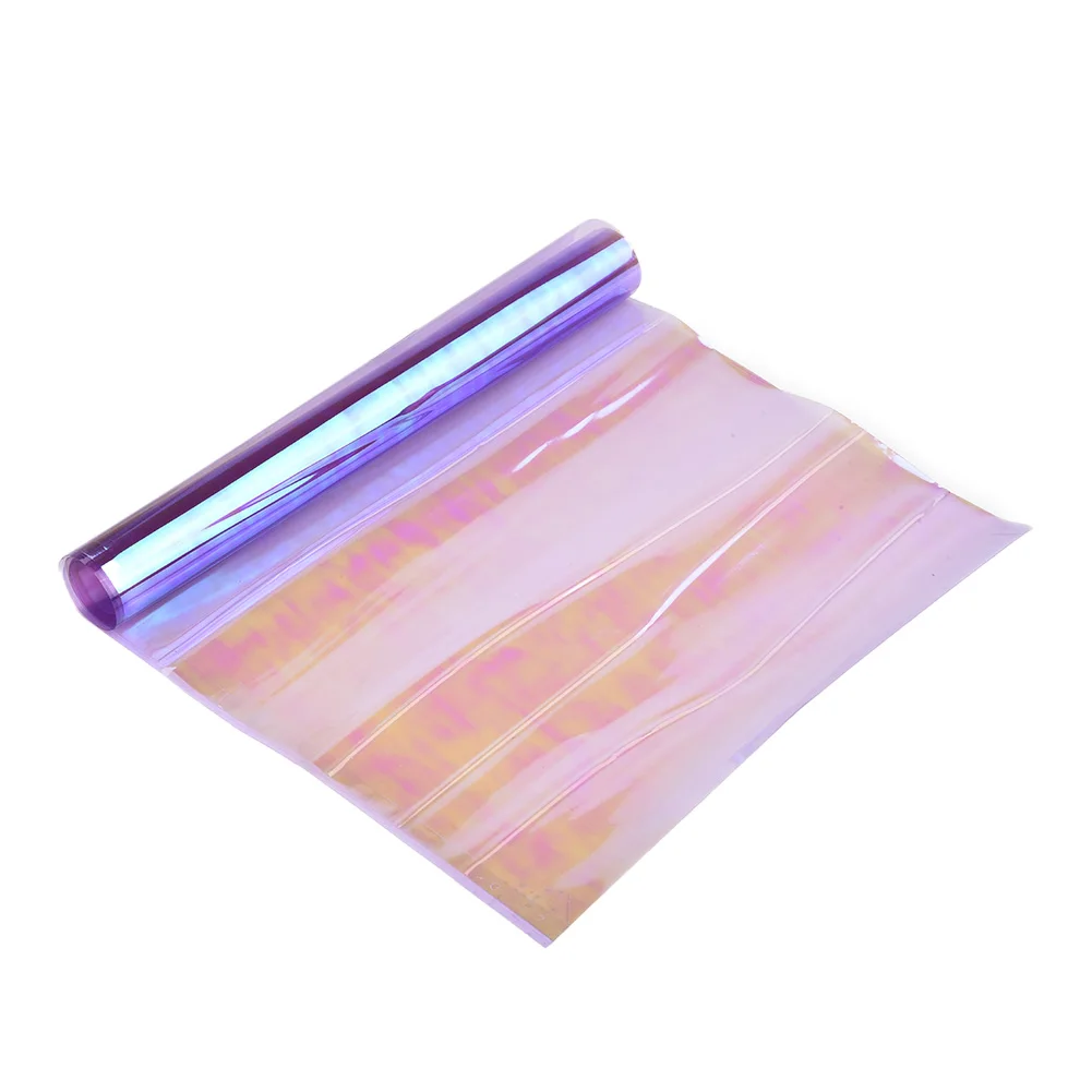 Enquêter arrière de sauna chromé caméléon violet Neo, feuille de teinte en vinyle brillant, antibrouillard, feu arrière mat, films fumés, 60x30cm, 1 paquet